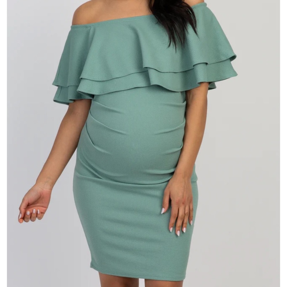 ✨NWT!✨ PinkBlush Off Shoulder Fitted Maternity Dress